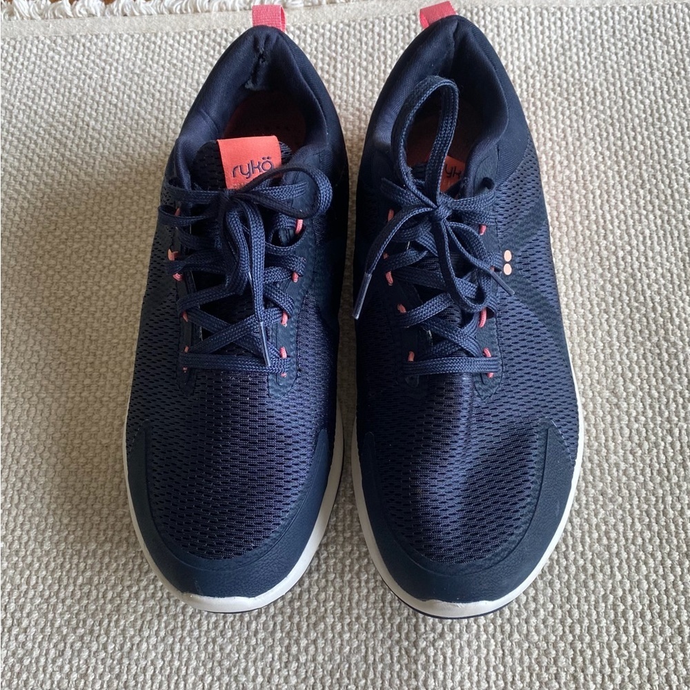 Ryka Dark Blue and Pink Energize Sneakers, Size 8.5 Wide
EUC